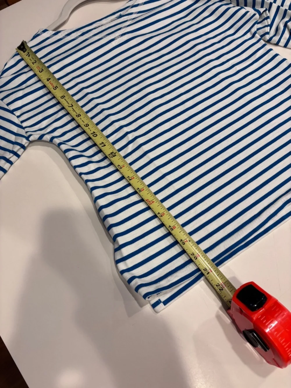 Orvis Blue White Stripe Cotton Top Size Small